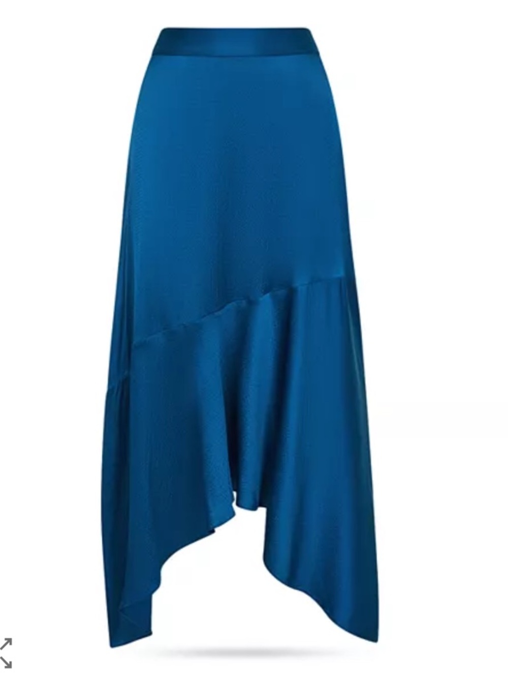 REISS Lisa Asymmetric Midi Skirt